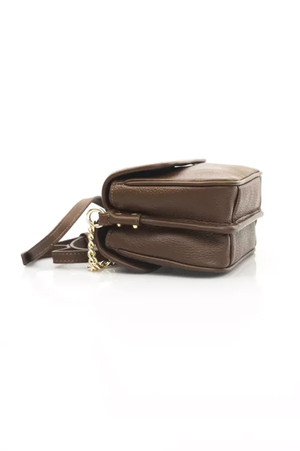 Cerruti 1881 Brown Leather Women Crossbody Bag - Image 4