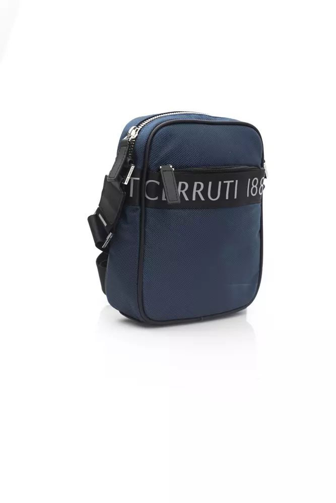 Cerruti 1881 Blue Nylon Men Messenger Bag - Image 2