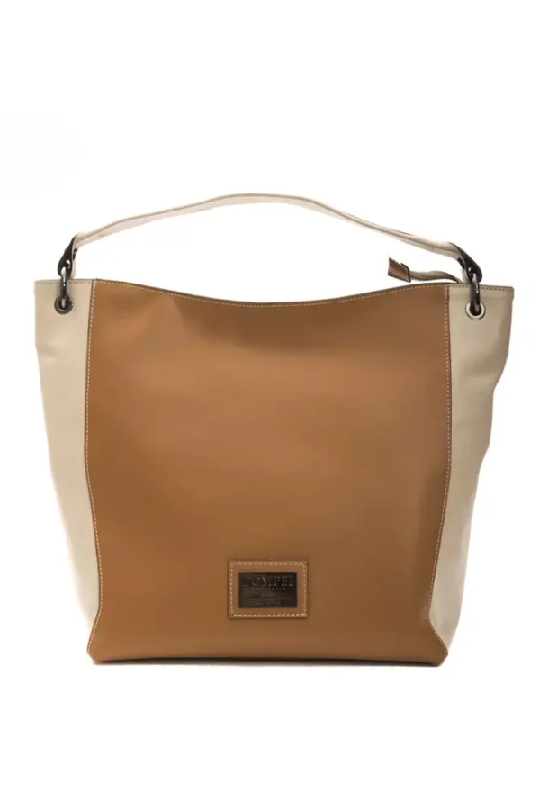 Pompei Donatella Brown Leather Shoulder Bag for Women