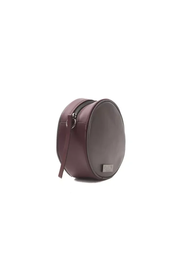 Pompei Donatella Burgundy Leather Crossbody Bag - Image 2