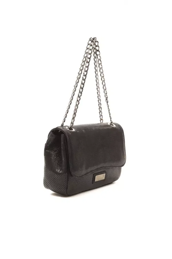 Pompei Donatella Black Leather Crossbody Bag for Women - Image 2