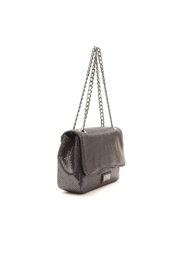 Pompei Donatella Gray Leather Crossbody Bag - Image 2