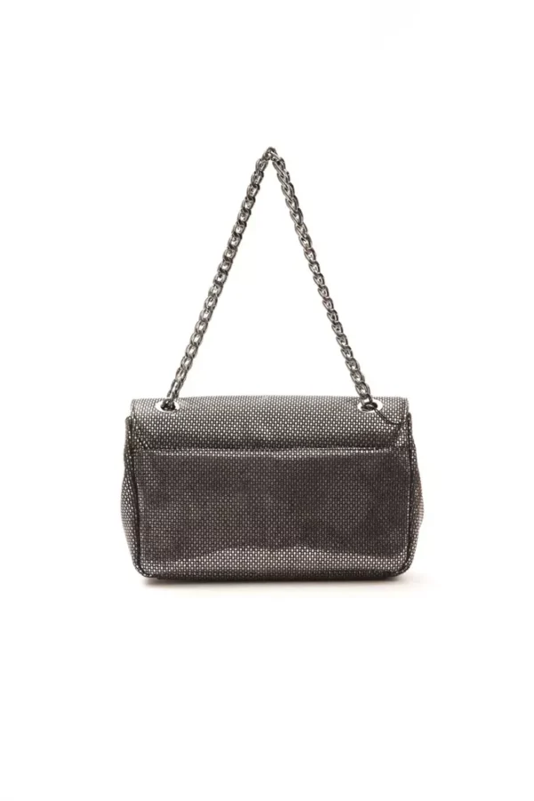 Pompei Donatella Gray Leather Crossbody Bag - Image 3