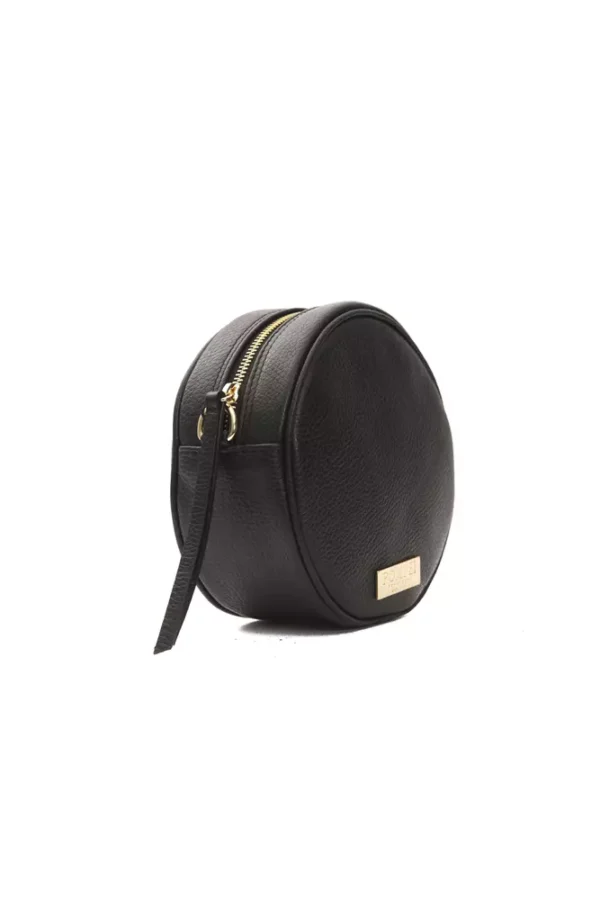 Pompei Donatella Black Leather Crossbody Bag for Women - Image 2