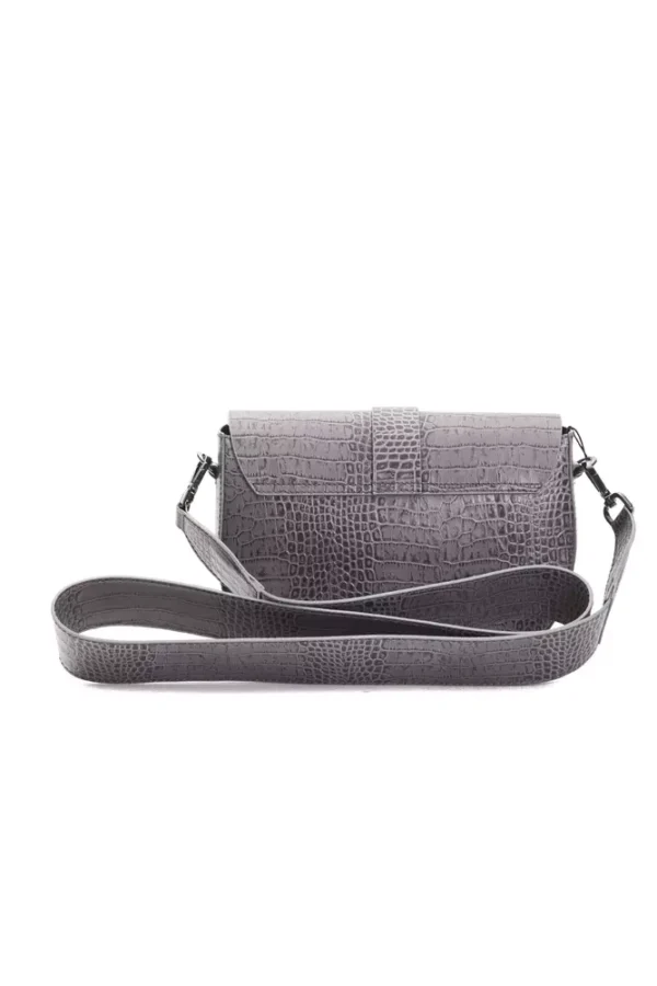 Pompei Donatella Gray Leather Crossbody - Image 3