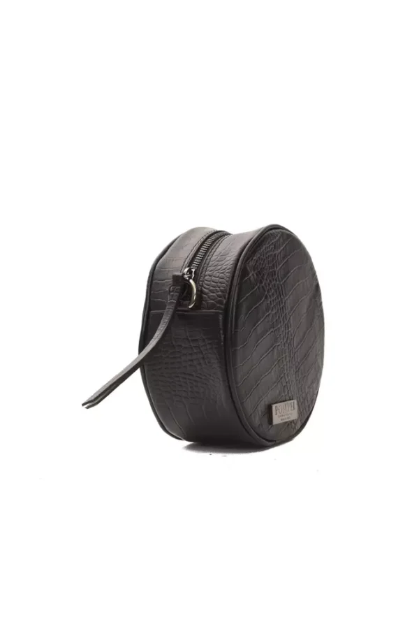 Pompei Donatella Black Leather Crossbody Bag - Image 2