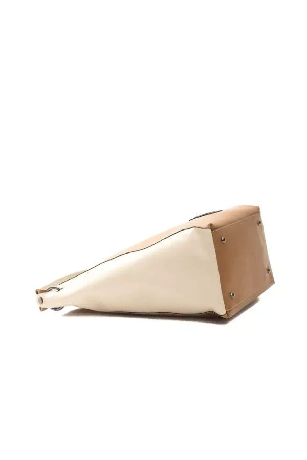 Pompei Donatella Brown Leather Shoulder Bag for Women - Image 4