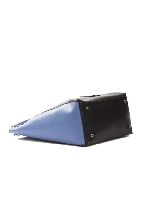 Pompei Donatella Black Leather Shoulder Bag for Women - Image 4
