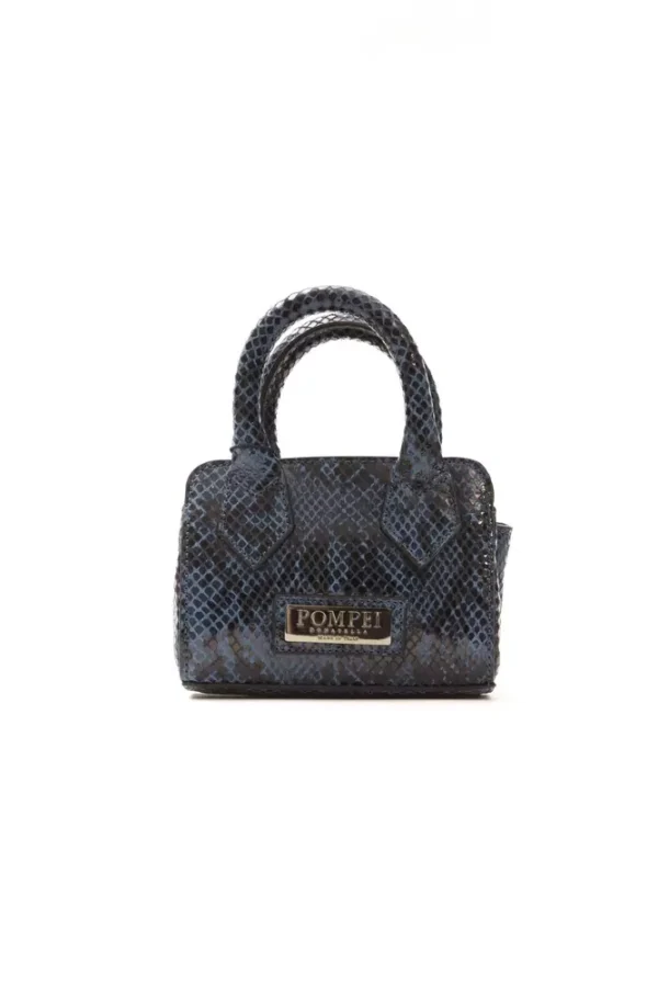 Pompei Donatella Blue Leather Women Tote Bag