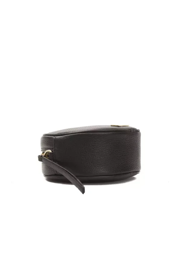 Pompei Donatella Black Leather Crossbody Bag for Women - Image 4