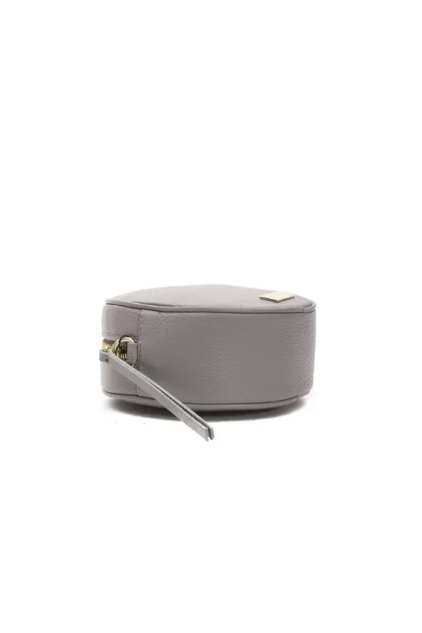 Pompei Donatella Gray Leather Crossbody Bag - Image 4