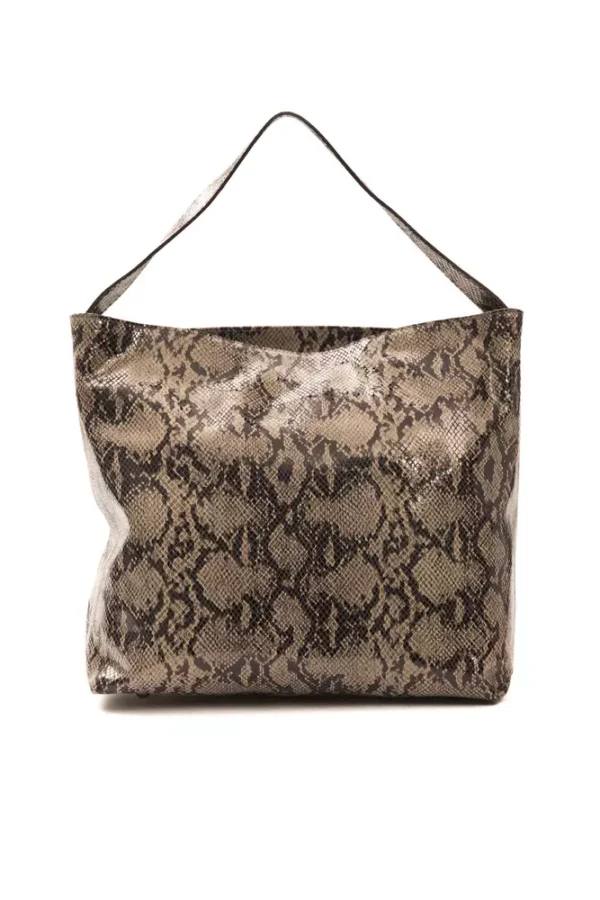 Pompei Donatella Brown Leather Shoulder Bag - Image 3