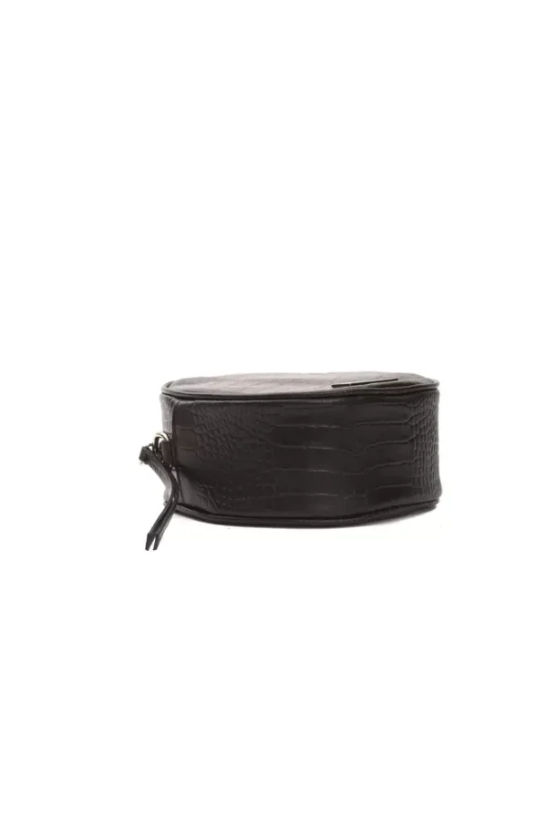 Pompei Donatella Black Leather Crossbody Bag - Image 4