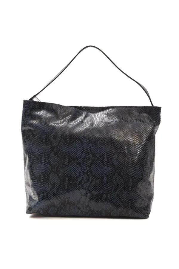 Pompei Donatella Blue Leather Shoulder Bag for Women - Image 3