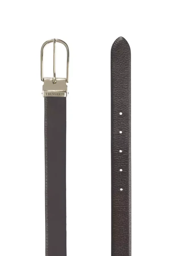 Trussardi Brown Leather Women Belt - Image 2