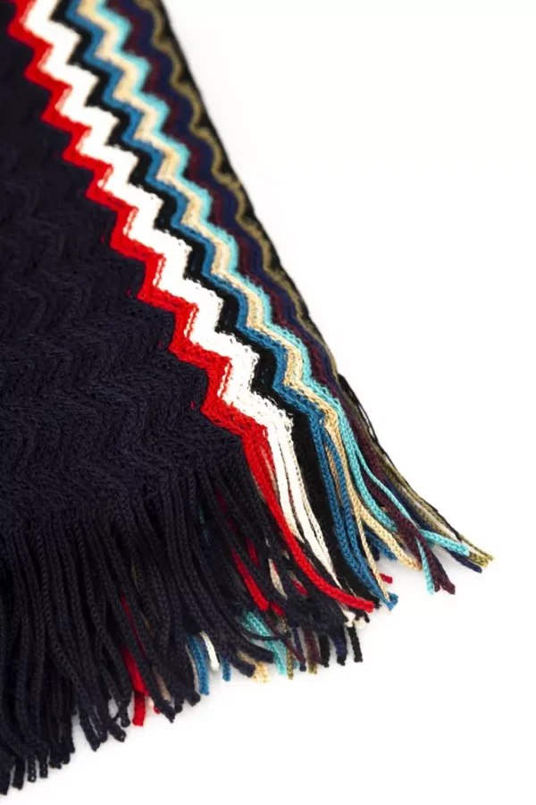 Missoni Black Wool Men Scarf - Image 2