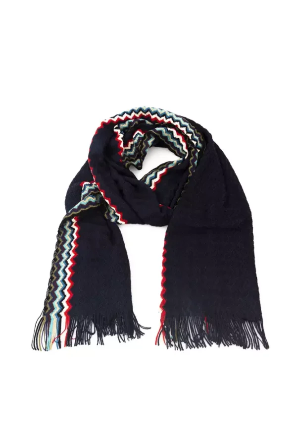Missoni Black Wool Men Scarf - Image 3