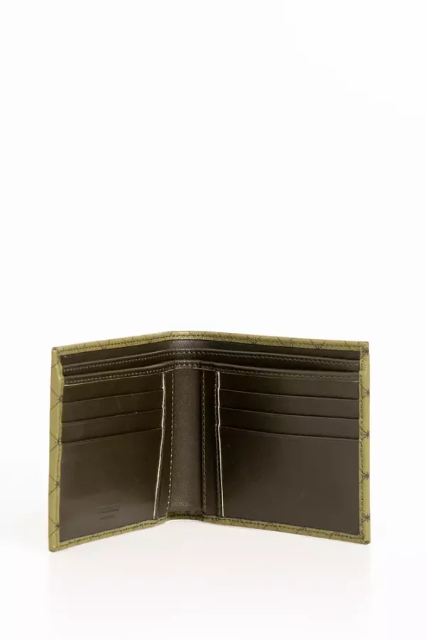 Trussardi Green Leather Men Wallet - Image 3