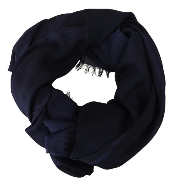 GF Ferre Elegant Fringed Wool Blend Scarf - Image 2