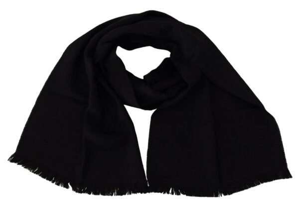 GF Ferre Elegant Wool Scarf with Fringes - Image 2