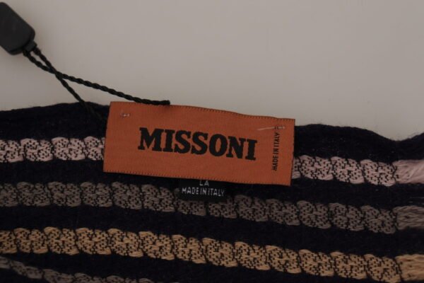 Missoni Authentic Multicolor Wool Mens Scarf - Image 6