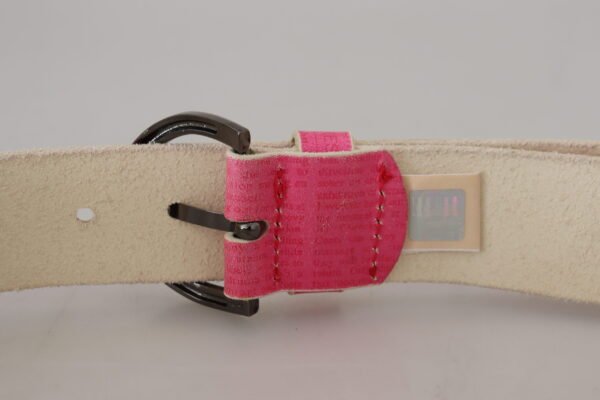 John Galliano Elegant Pink Leather Fashion Belt - Image 7