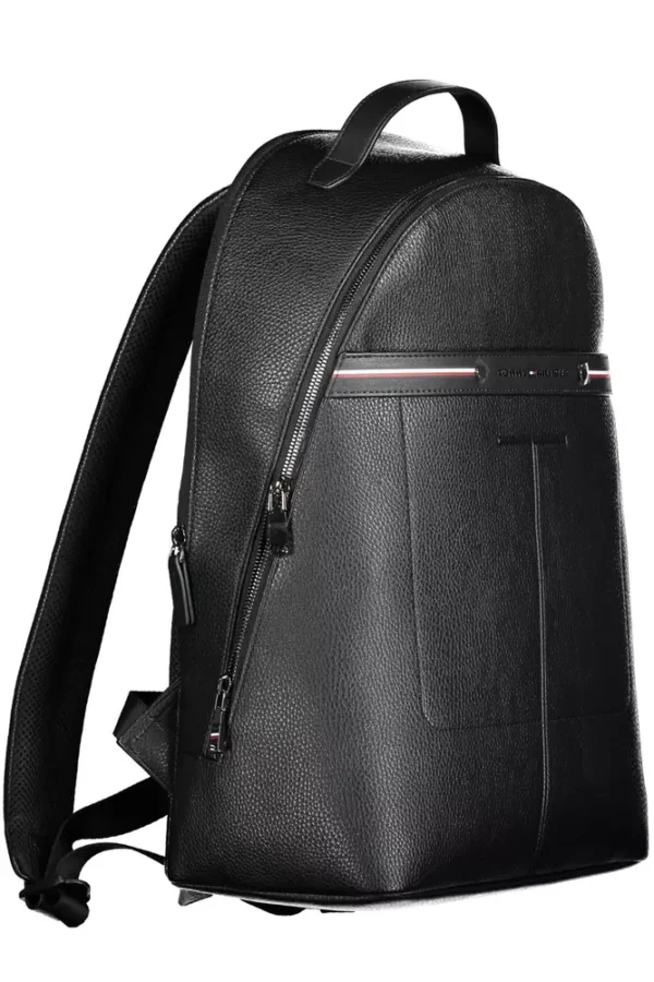 Tommy Hilfiger Black Polyethylene Men Backpack - Image 3