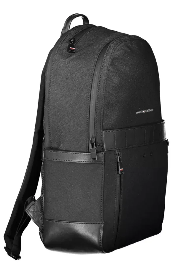 Tommy Hilfiger Black Nylon Men Backpack - Image 3