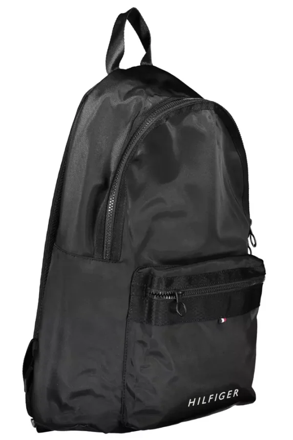 Tommy Hilfiger Black Polyester Men Backpack - Image 3