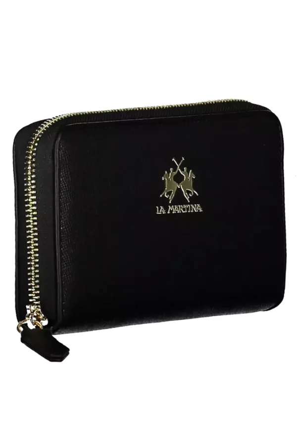 La Martina Black Polyethylene Women Wallet - Image 3