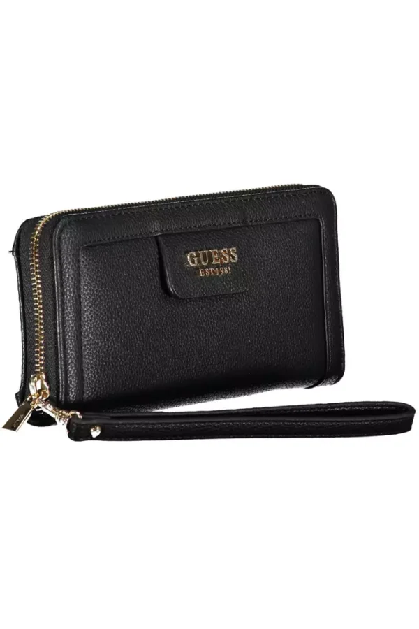 Guess Jeans Black Polyethylene Women Wallet - Image 3