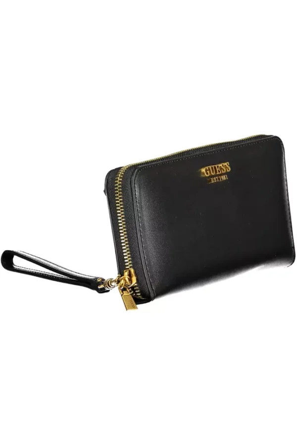 Guess Jeans Black Polyethylene Women Wallet - Image 3