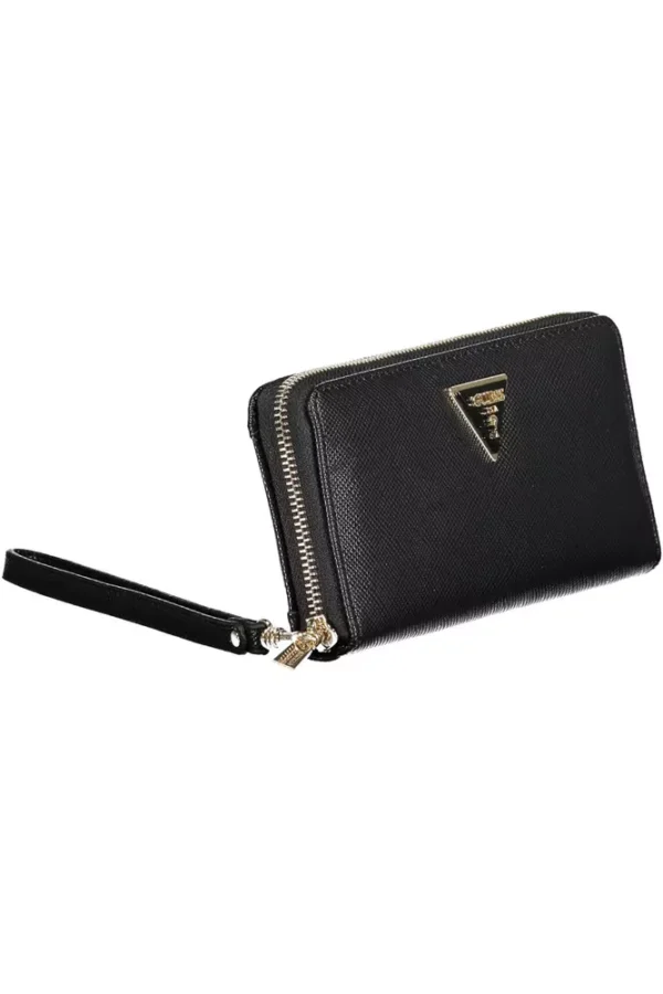 Guess Jeans Black Polyethylene Women Wallet - Image 3
