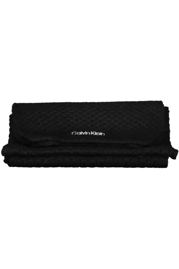 Calvin Klein Black Alpaca Women Scarf - Image 2