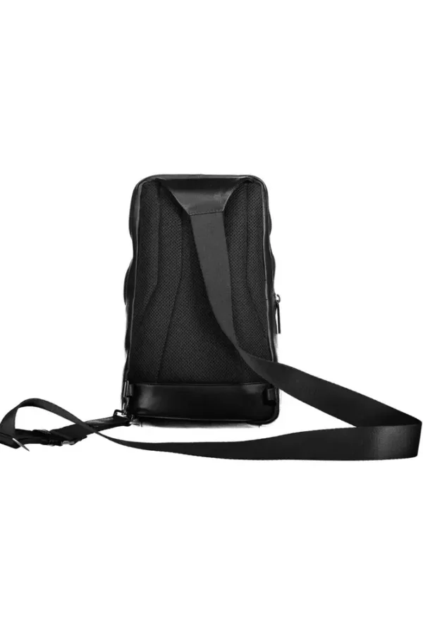 Piquadro Black Leather Men Shoulder Bag - Image 2