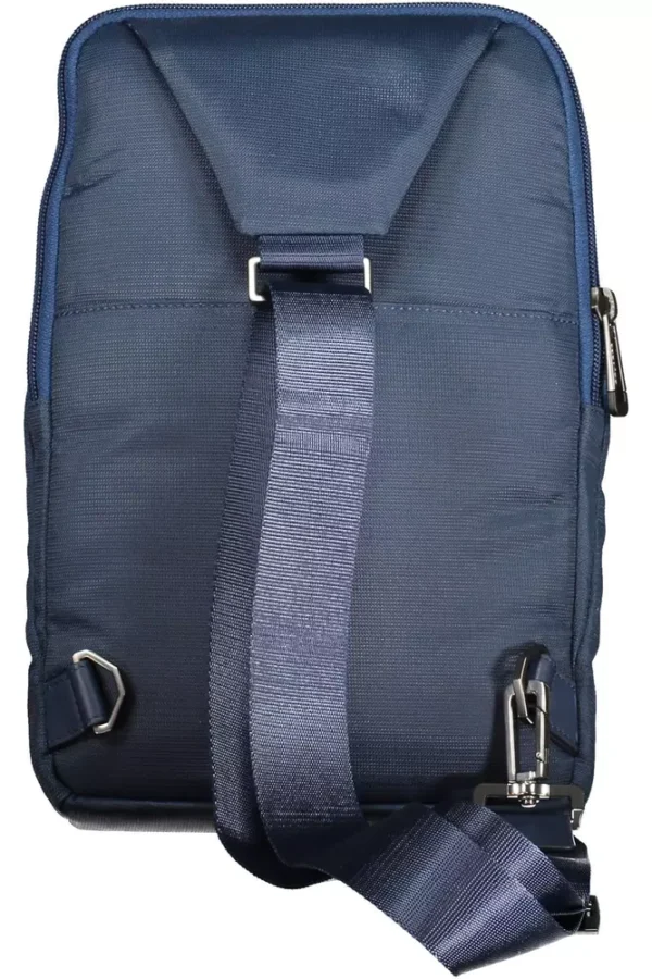 Piquadro Blue Recycled Men Shoulder Bag - Image 2