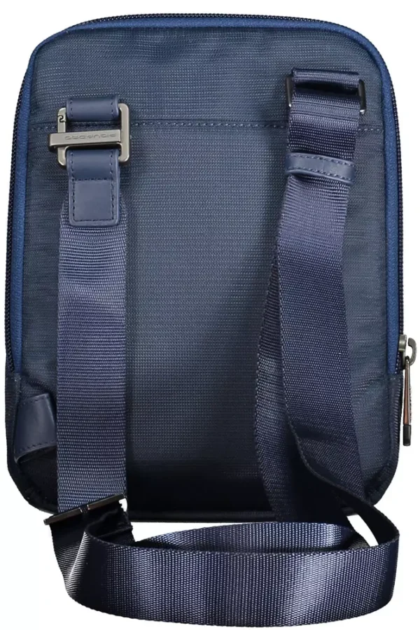 Piquadro Blue Recycled Men Shoulder Bag - Image 2