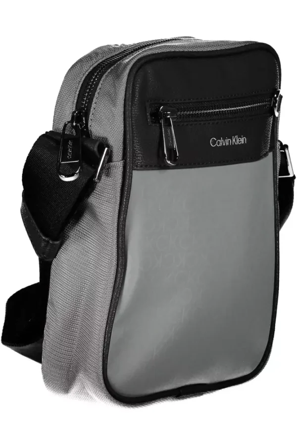 Calvin Klein Gray Polyester Men Shoulder Bag - Image 3