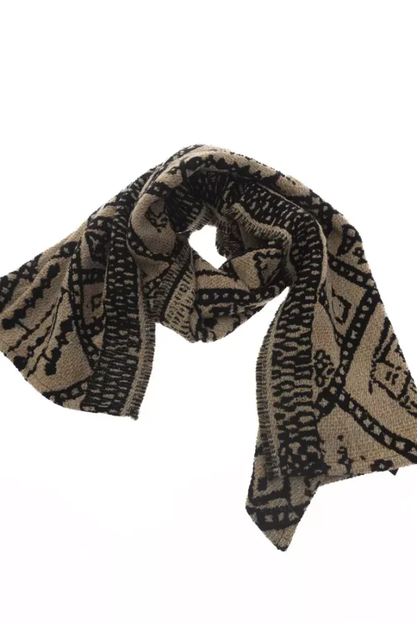 Alpha Studio Brown Acetate Women Scarf - Image 4