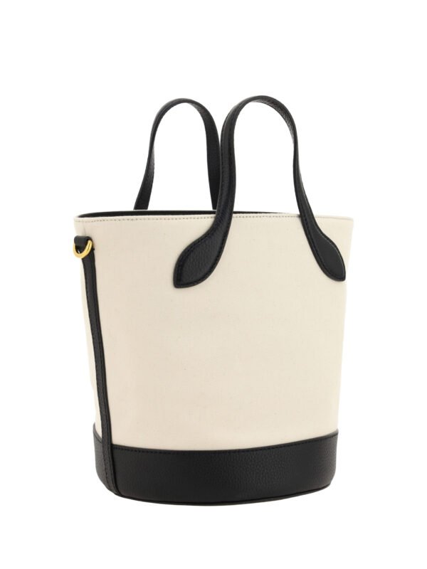 Bally Elegant Monogram Bucket Bag in Black & White - Image 3