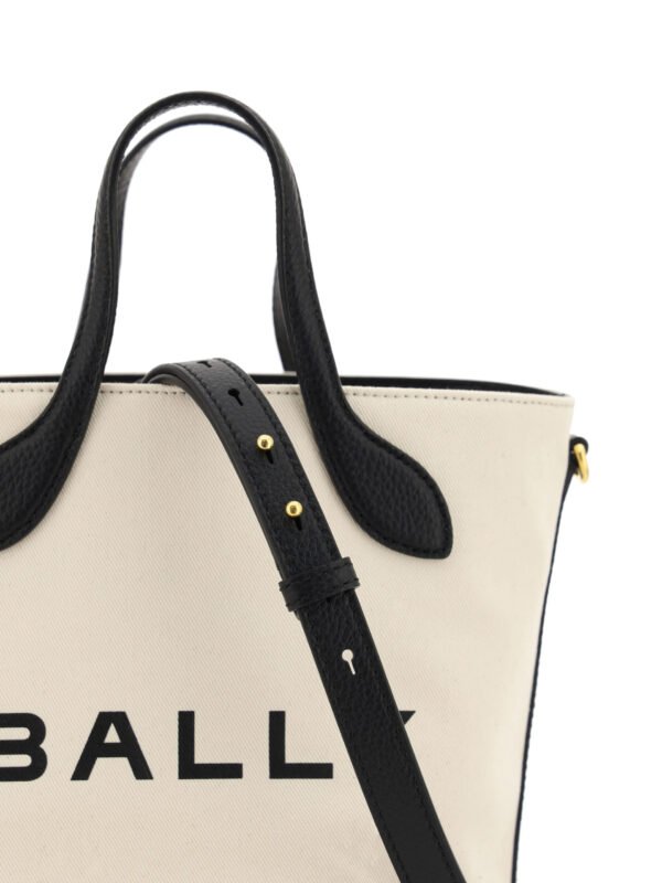 Bally Elegant Monogram Bucket Bag in Black & White - Image 4