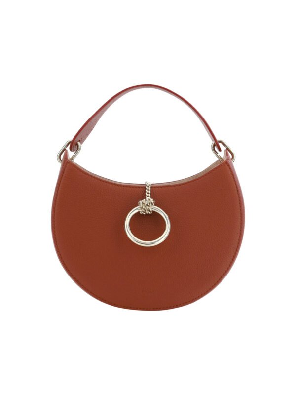 Chloé Sepia Brown Small Arlène Women Leather Shoulder Bag
