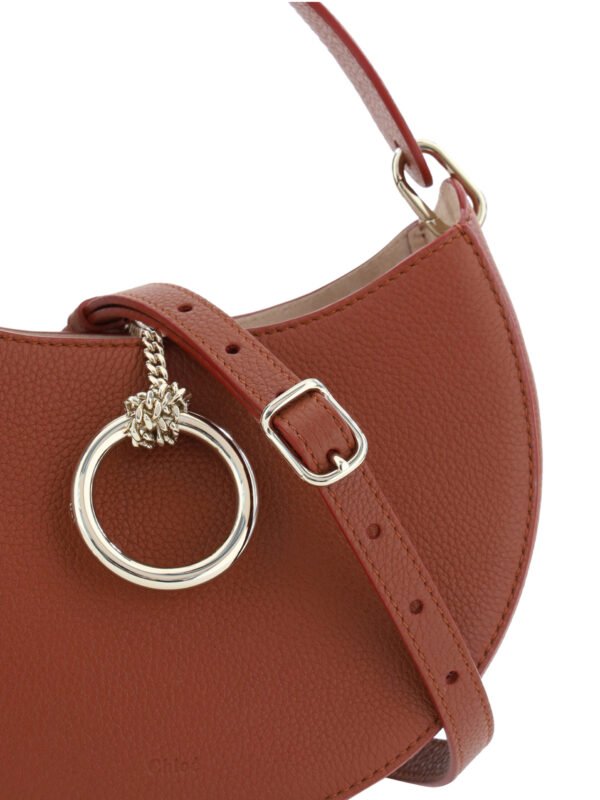 Chloé Sepia Brown Small Arlène Women Leather Shoulder Bag - Image 4