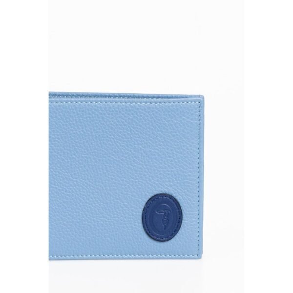 Trussardi Light Blue Leather Men Wallet - Image 2