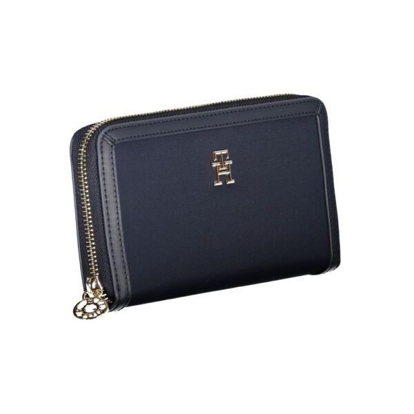 Tommy Hilfiger Chic Sustainable Blue Wallet with Secure Zip - Image 3