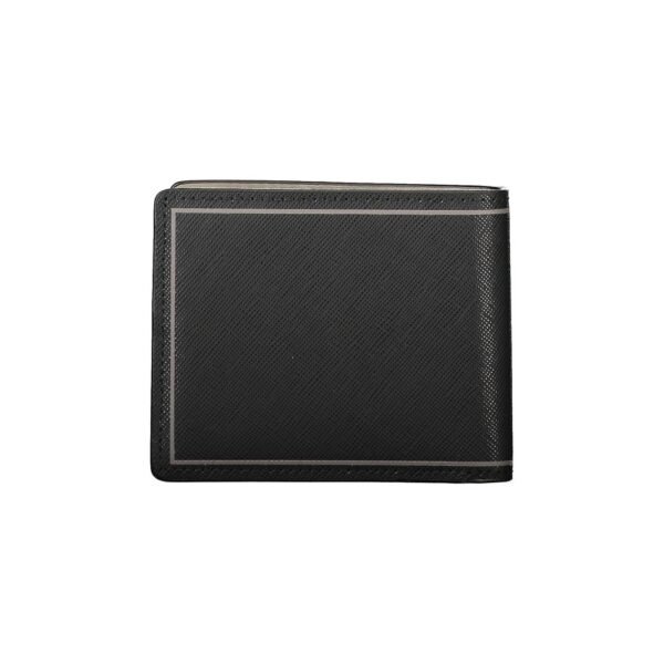 Tommy Hilfiger Black Leather Double Card Wallet - Image 2
