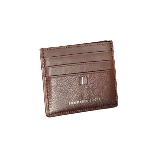 Tommy Hilfiger Sleek Leather Card Holder with Contrast Detailing - Image 3