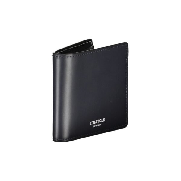 Tommy Hilfiger Elegant Blue Leather Bifold Wallet - Image 3