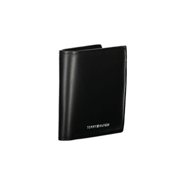 Tommy Hilfiger Elegant Black Leather Bifold Men's Wallet - Image 3
