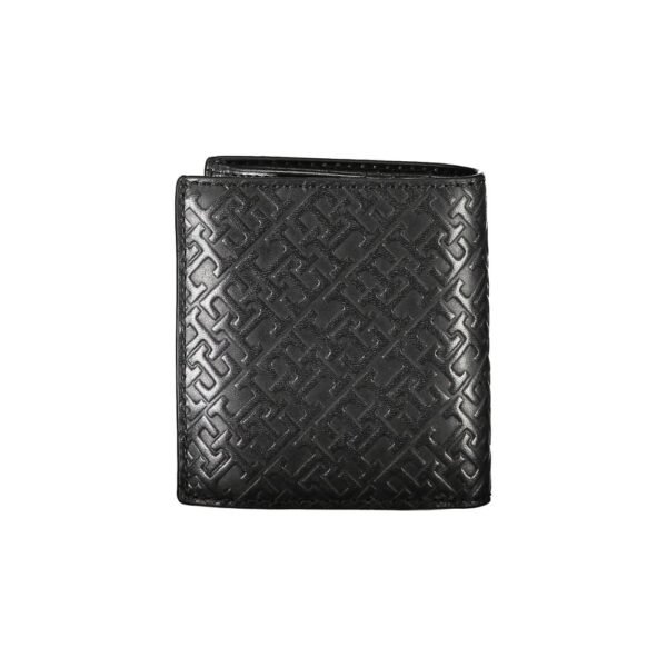 Tommy Hilfiger Sleek Black Leather Dual-Compartment Wallet - Image 2